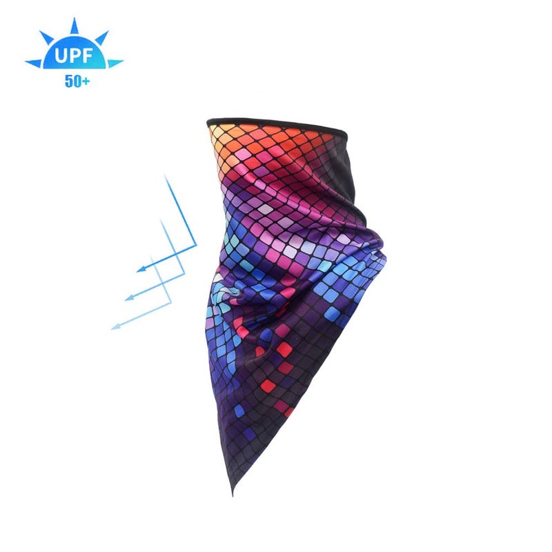 TClian Women UPF 50+ Face Mask Sun Protection Fashion Colorful Neck Gaiter Scarf (FCM-04) - Image 3